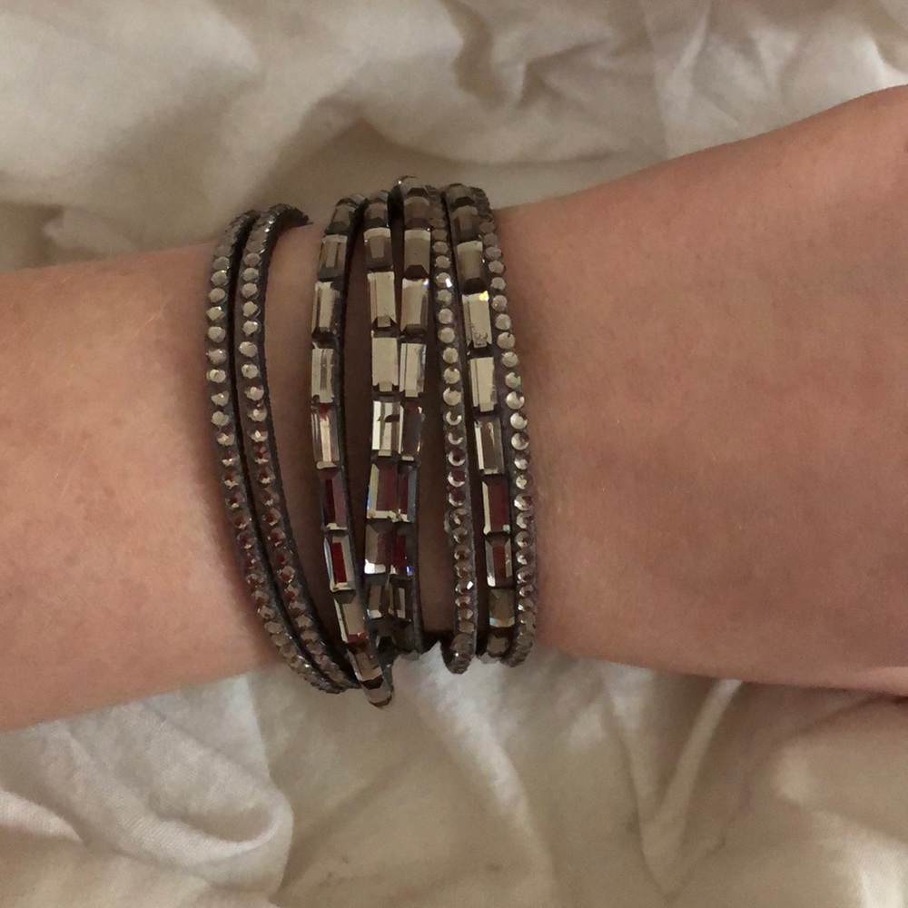 Silver wrap around bracelet